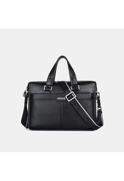 BC07-1-500x731-1 Black waxed leather durable business briefcase