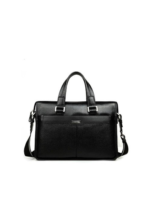 BC07-2-500x731-1 Black waxed leather durable business briefcase