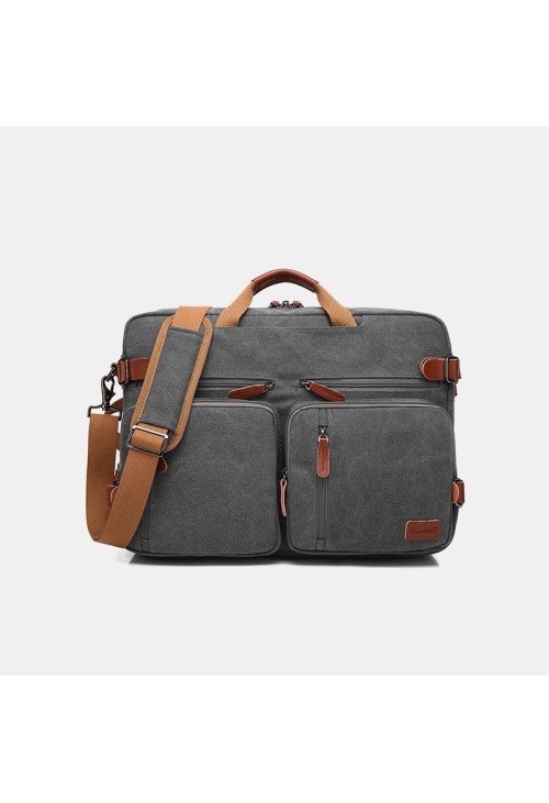 Large capacity leather durable business briefcase