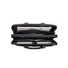 Black wear-resistant and durable leather briefcase
