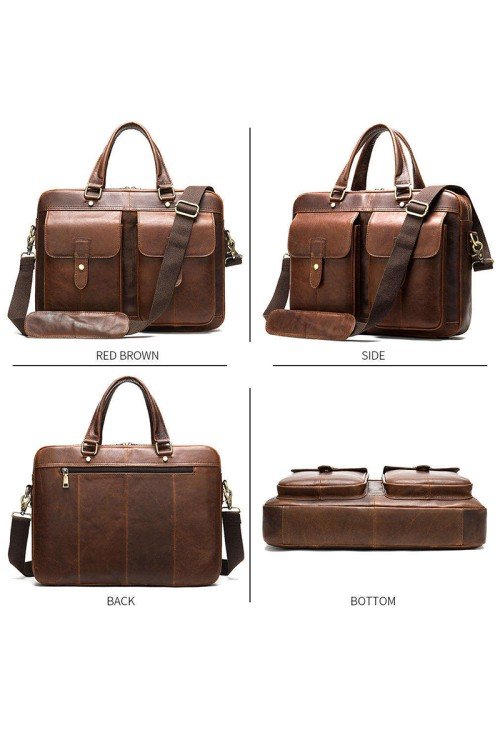 BC16-5-500x731-1 Waterproof and durable brown leather briefcase