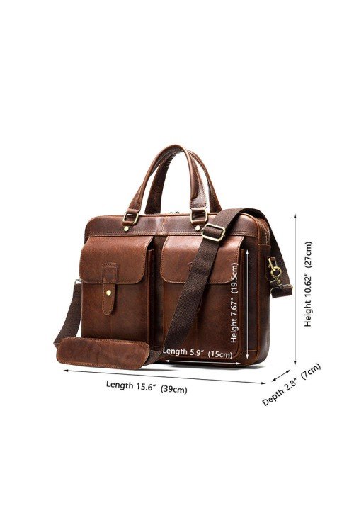 BC16-6-500x731-1 Waterproof and durable brown leather briefcase