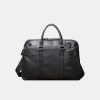 Lightweight waterproof leather business briefcase