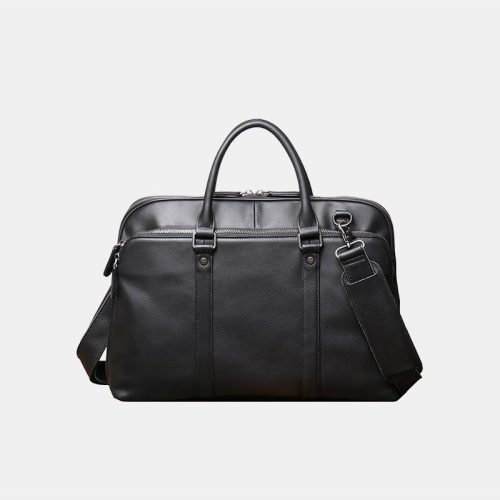 Lightweight waterproof leather business briefcase