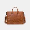 Luxurious soft leather business briefcase