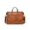 Luxurious soft leather business briefcase
