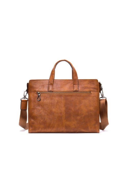 Luxurious soft leather business briefcase