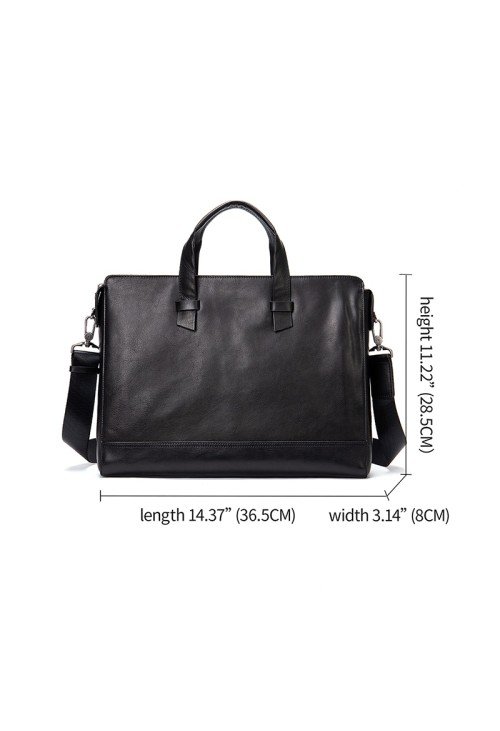 Luxurious soft leather business briefcase