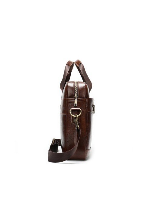 Classic high quality soft leather business briefcase