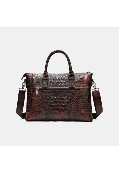 BC27-1-500x731-1 Crocodile textured leather waterproof briefcase