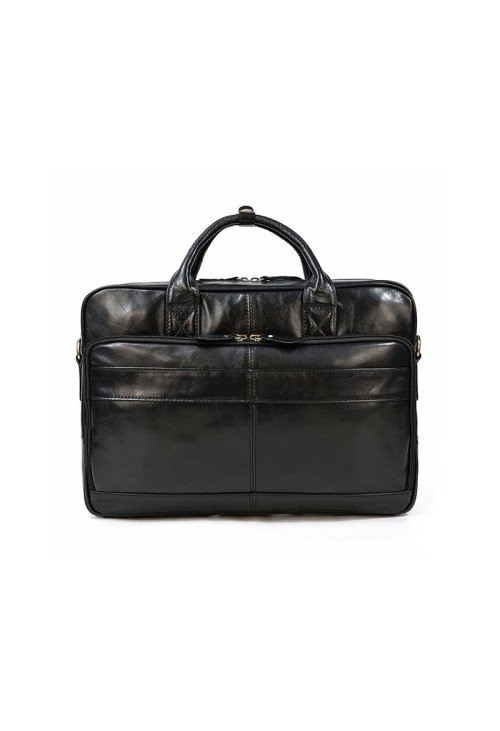 Casual business large capacity leather briefcase