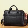 Luxurious high quality leather business briefcase