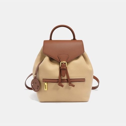 High-quality stitching large-capacity leather backpack