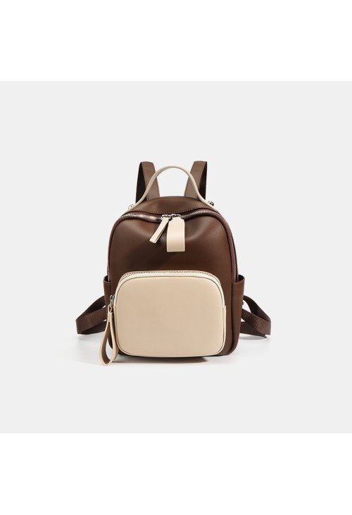 BP08-1-500x731-1 Lightweight and simple contrast leather backpack