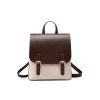 Fashion simple waterproof leather backpack
