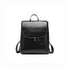 Simple and elegant smooth leather backpack