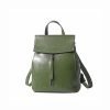 Elegant and comfortable waxed leather backpack