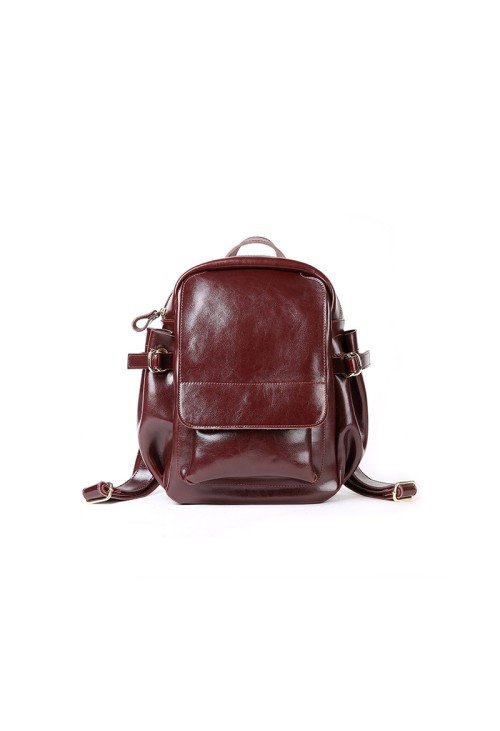 BP25-4-500x731-1 Vintage smooth water-resistant leather backpack