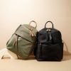 High quality casual contrast color backpack