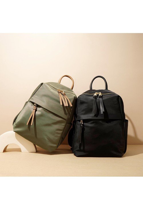 High quality casual contrast color backpack