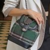 Vintage suede chain flap backpack