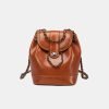 Elegant high-end chain clamshell backpack