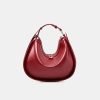 New smooth minimalist leather handbag