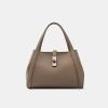 Fashion simple buckle leather handbag