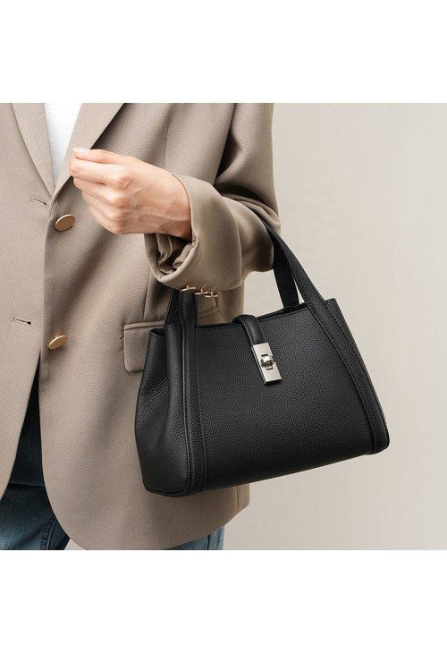 HB05-4-500x731-1 Fashion simple buckle leather handbag