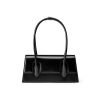 Minimalist waterproof leather flap handbag