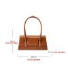 Minimalist waterproof leather flap handbag