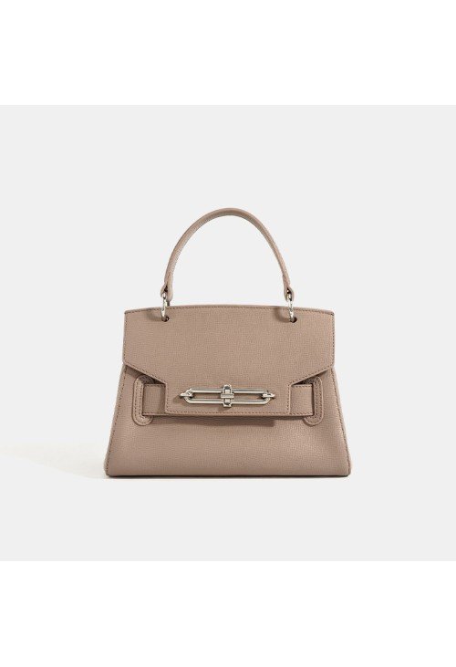 HB08-1-500x731-1 Simple genuine leather lock ladies handbag