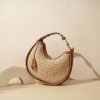 Simple large capacity woven women's handbag