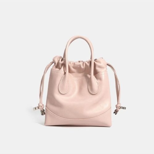 Fashionable simple pleated women's handbag