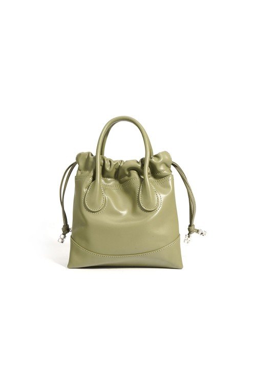 Fashionable simple pleated women's handbag