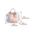 Fashionable simple pleated women's handbag