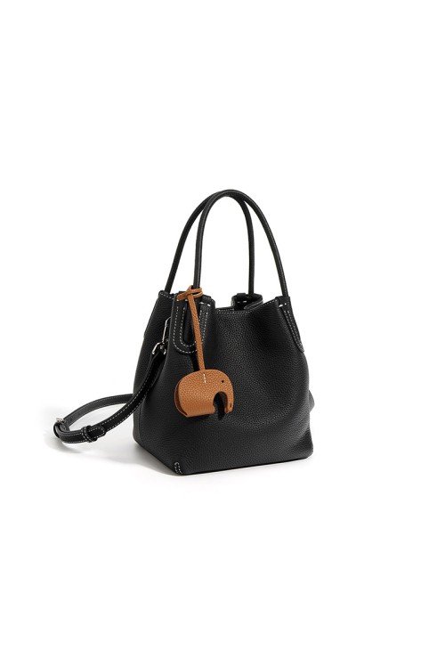 High quality genuine leather bucket women's handbag