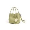 High quality genuine leather bucket women's handbag