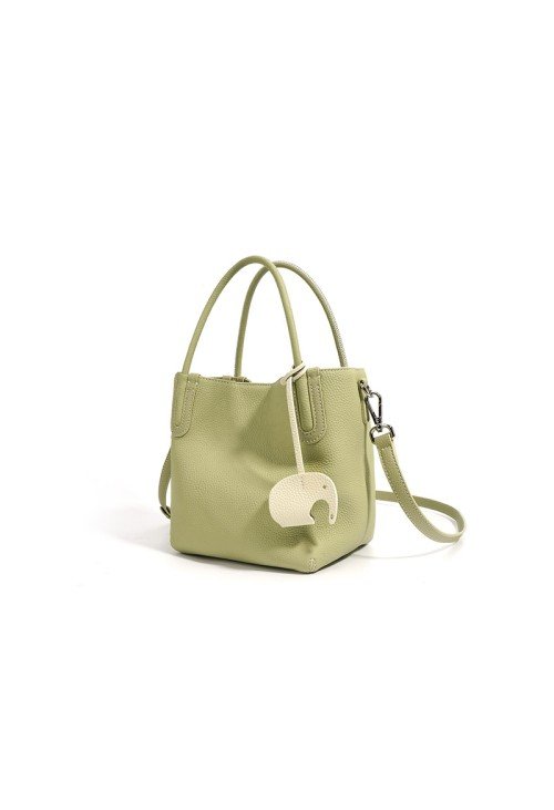 High quality genuine leather bucket women's handbag