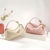 Fashionable textured leather women's handbag