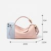 Fashionable textured leather women's handbag