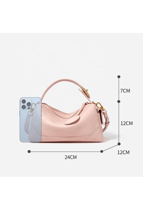 HB17-6-500x731-1 Fashionable textured leather women's handbag