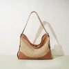 High quality vintage straw women's handbag
