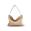 High quality vintage straw women's handbag