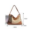 High quality vintage straw women's handbag