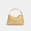 Vintage handwoven zipper women's handbag