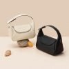 Pillow design full-grain leather women's handbag