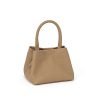 Women's leather handbag in pebbled design