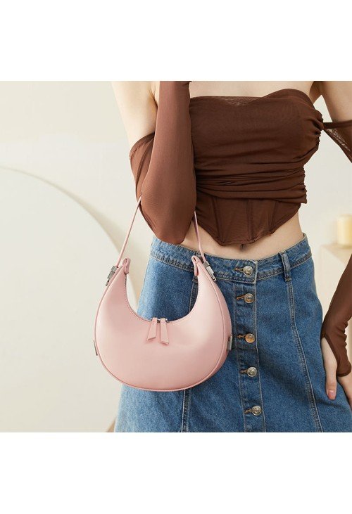 HB28-3-500x731-1 Half-moon trendy leather women's handbag
