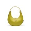 Half-moon trendy leather women's handbag